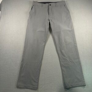 Hylete Ion Pant Mens 34x32 Gray Performance Stretch Chino Trousers A190103